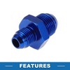A ABSOPRO Male Flare Reducer Hose Fitting Adapter AN8-AN6 Fuel
