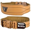 VELO Weight Lifting 4" Cow Hide Leather Gym Belt Back