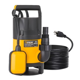 Hoteche Submersible Sump Pump 1/2 HP Portable Utility Thermoplastic Water Pump 2000GPH Heavy Duty High Flow Pump for Basement, Flooding, and Pool Draining