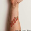 'Vine Tomatoes' Temporary Tattoo - Water Resistant, Skin-Safe, Non-Toxic Transfer