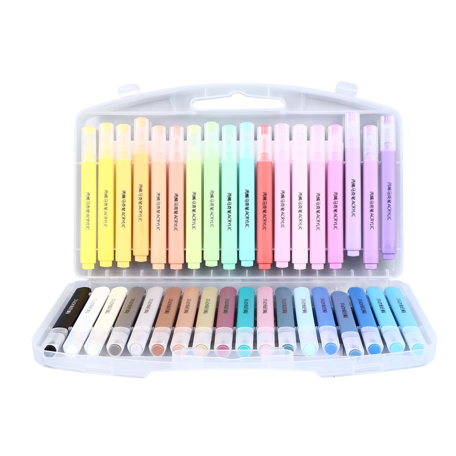 36 Colors Acrylic Paint Markers Soft Tips Acrylic Paint Pens Easy ...