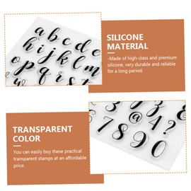 IWOWHERO 2sets Seal DIY Stamps Alphabet Letter Cursive for Boys and Girls Scrapbooking