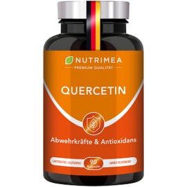 Quercetin with Bromelain + Vitamin C - Natural Active Ingredient Combination - Antioxidant Flavonoid - 90 Capsules 100% Vegan