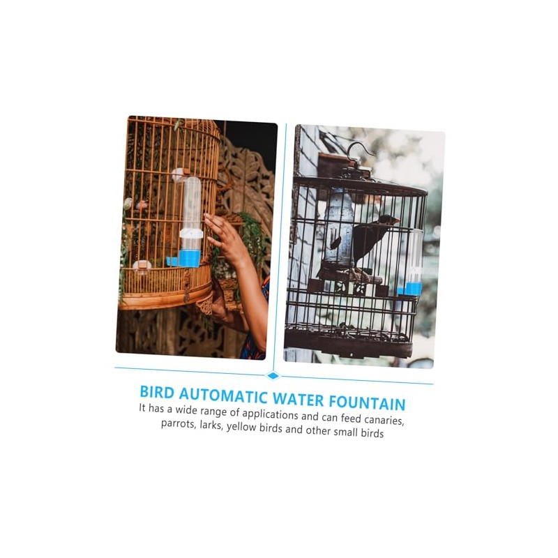 Ipetboom Alimentador De Agua para Pájaros 5 Bebederos Botella De