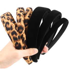 DiyJibb 6PCS Velvet Headbands for Women, Soft & Comfortable Non-Slip Hairbands, Adjustable Width (0.6, 0.8, 1.2 Inches) with Two Color Options, Perfect for Daily Wear & Special Occasions