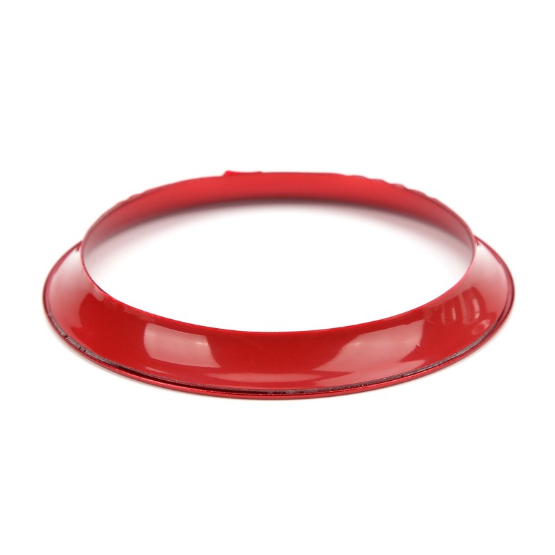 4pcs Air Vent Outlet Rings Cover Trim Red Decoration Replacement