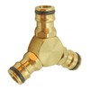 Laroal Y Splitter Hose Splitter 3 Way Brass Hose Quick
