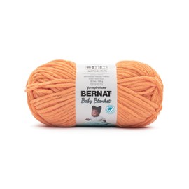 Bernat Baby Blanket Melon Yarn - 1 Pack of 300g/10.5 oz - 100% Polyester - #6 Super Bulky - 220 Yards - Knitting/Crochet