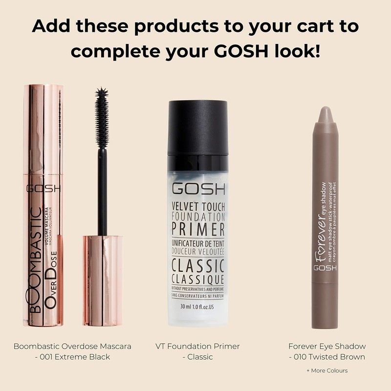 GOSH Eyebrow pencil for thicker brows, precise application for perfectly