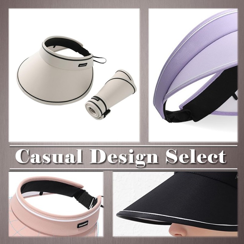 One Limitation CP183 Women's Visor, Folding, Plain, Hat, Sports, Outdoors,