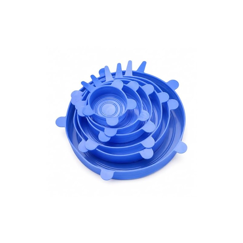 Reusable Silicone Stretch Lids – 6 Pack Airtight Bowl Covers