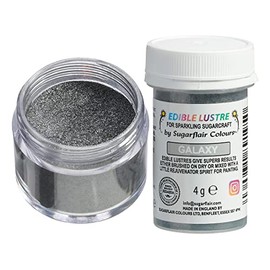 Sugarflair Galaxy Edible Lustre Dust (E171 Free), Add a Lustrous Shine to Cakes or Decorations. Brush On or Add Rejuvenator to Create Eye-Catching Edible Paint - 4g