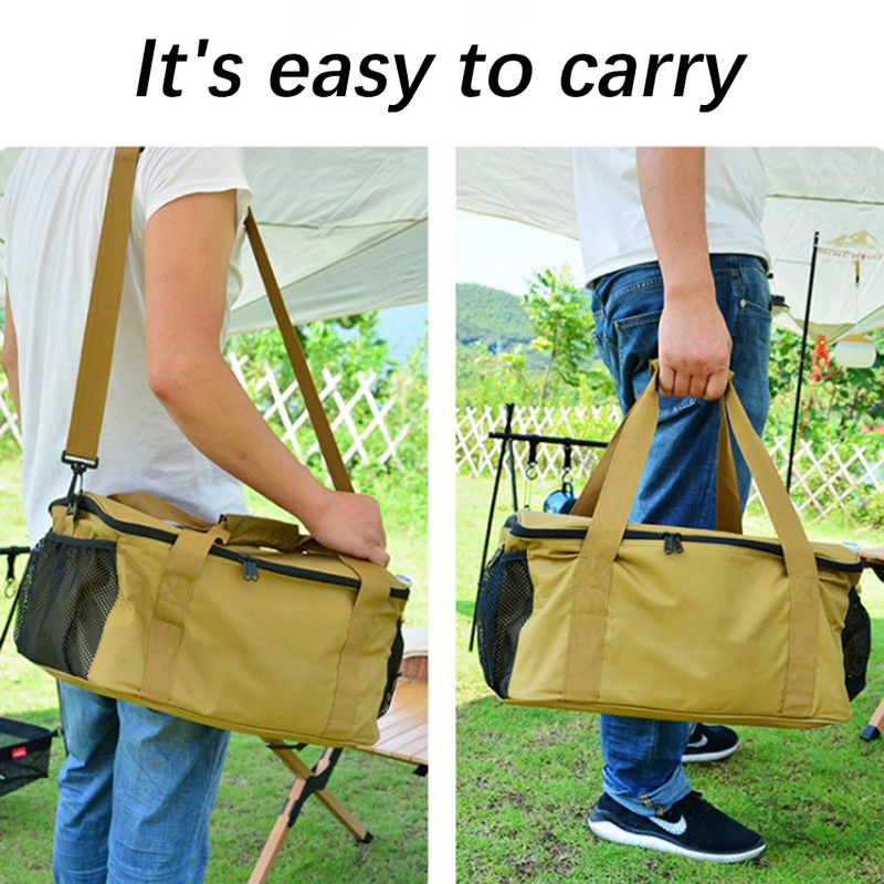 Cookware Bag Portable Oxford Picnic Cookware Storage Bag Waterproof Barbecue