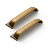 Goo-Ki 6 Pack Antique Brass Cup Pulls Zinc Alloy Kitchen