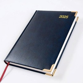 2025 A5 Diary - Page a Day - Blue - Baron - 504