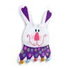 DEMDACO Colorful Bunny Purple and White 28 x 23 Inch