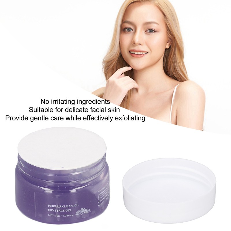 4Pcs Face Clean Gel Perilla Facial Skin Care Cleansing Hydrating