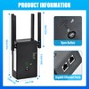 WLAN Repeater WLAN Verstärker 1200Mbit/s Dualband 5G & 2.4G WiFi