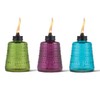 TIKI Carnival Glass Tabletop Torches, 3-Pack – Decorative Outdoor Tabletop