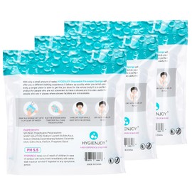 HYGIENJOY Skin Cleaning Wipe (75 Counts, 3 Packs) - Rinse Free Bathing Sponge for Adults, Extra Thick, No Residue, Hypoallergenic, Convenient for Elderly, Injured, Campers, Hikers
