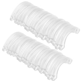 TEHAUX 20pcs Non Slip Plastic Drawer Stoppers Durable Replacement Furniture Stopper with Screws for Dresser Drawer Repair Easy Installation Slip