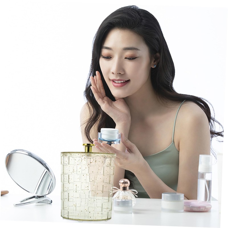 Ciieeo Cotton Swab Storage Case Container Makeup Cotton Organizer Box