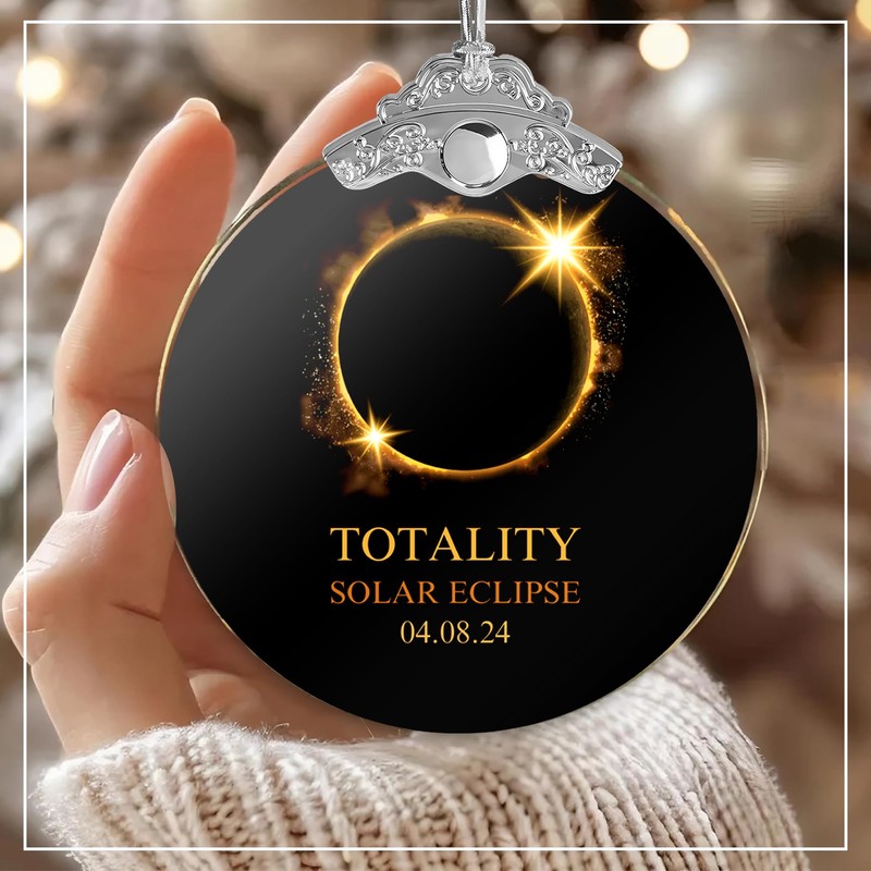 Solar Eclipse Ornament 2024, Gifts for Men Who Have Everything,
