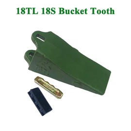 HYAT 18TL 18S Bucket Tooth +18-20PN Pins + 18-20LK Locks, 18 Series Mini Excavator/Backhoe Bucket Dirt Tooth - 10 Pack