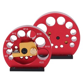 Dowel Maker Jig Kit, 8 Holes Metric Adjustable Dowel Cutter 8mm to 20mm, Carbide Inserts Woodworking Tools for Wood Rod Milling Pin Round Rod Auxiliary Tool