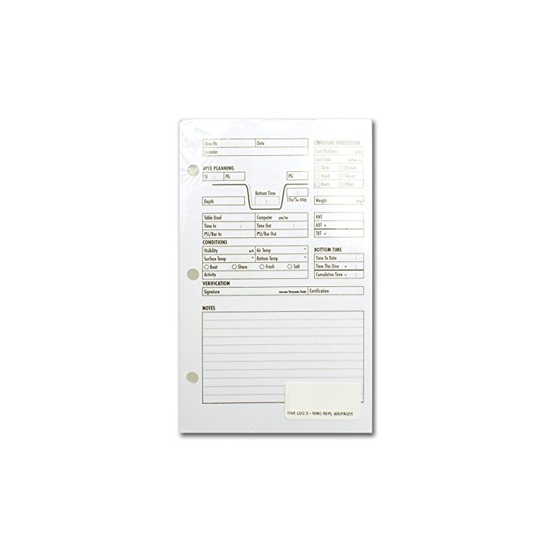 Dive Log Refills 60 pgs
