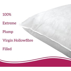 4everPrime Set of 2 - Hypoallergenic Square Cushion Inner Pads Inserts Fillers - Pack of 2-100% Virgin Hollow Fibre SOFT and BOUNCY Pack of 2 | 20 x 20 INCH (50x50 CM)