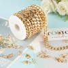 YOUBEIYEE 16.4 Gold Plated Chain for Jewelry Making, Aluminum Cuban