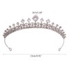 TQUXNGA Kristall-Hochzeits-Tiaras für Frauen, Königin-Kronen, Prinzessinnen-Tiaras, Haarschmuck, Quinceaneras, Kopfschmuck