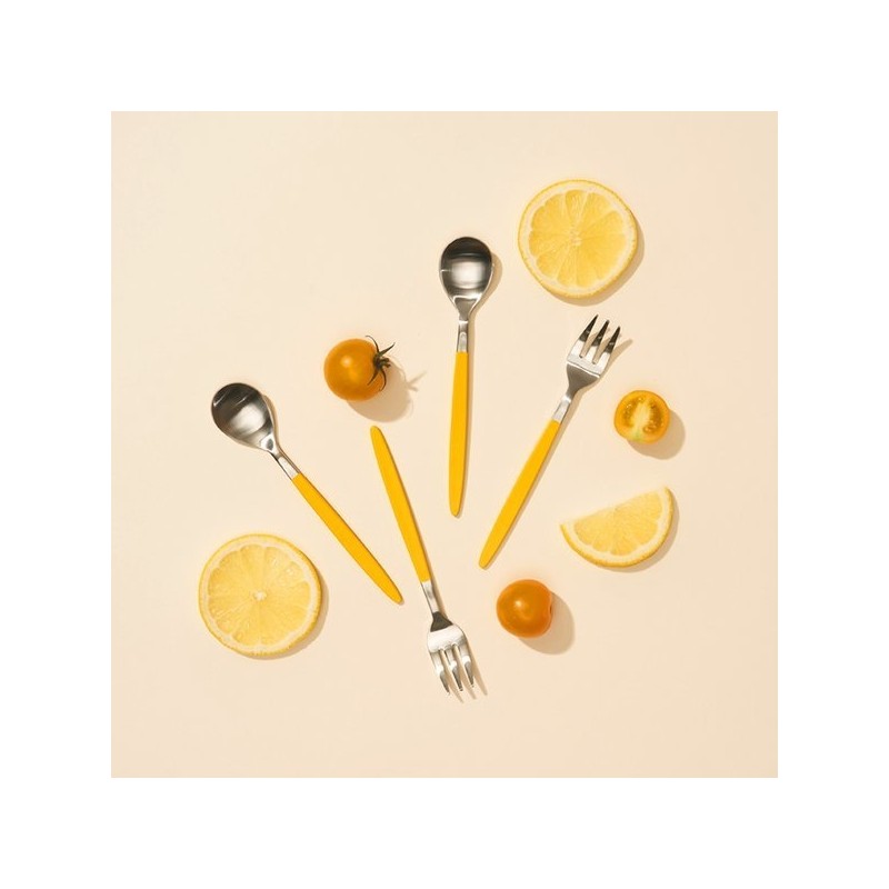 Lia Color Tea Spoon Fork 4-Piece Set Black / 리아