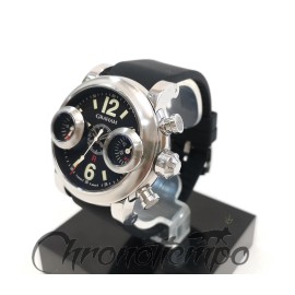 Chronotiempo Curved Black Silicone Watch Band Strap 22mm For Graham Swordfish