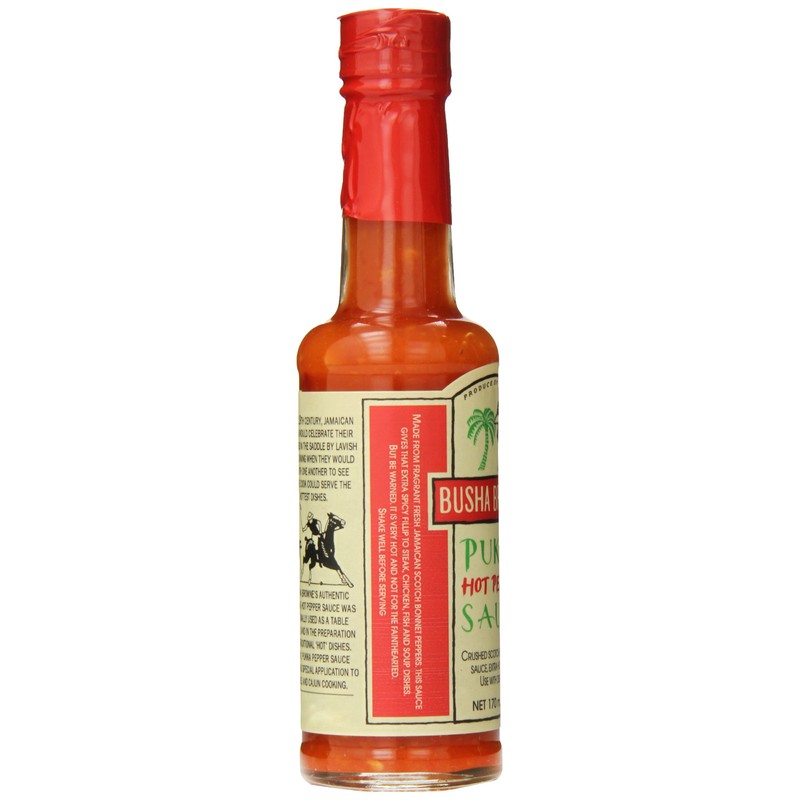 Busha Browne Pukka Hot Pepper Sauce, 6 Fluid Ounce