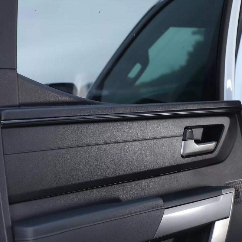 Ynei 4PCS Matt Black Interior Door Panel Trim Strip Set