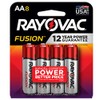 Rayovac Fusion AA Batteries, Premium Alkaline Double A Batteries (8
