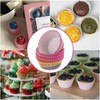 sourcing map 100 Count Cupcake Liners Rainbow Circle Cupcake Cups