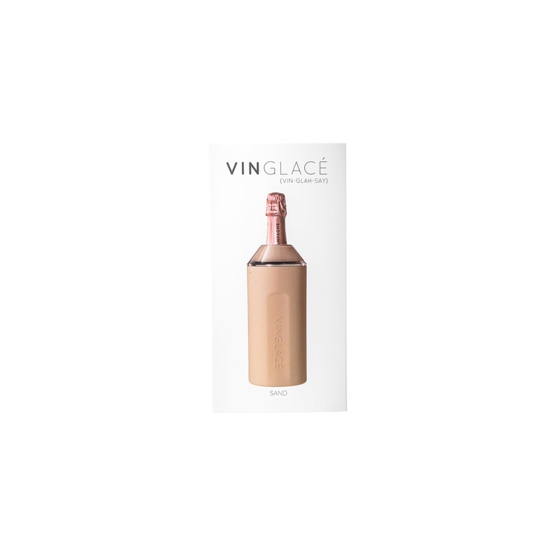 Vinglacé Wine Bottle Chiller- Portable Champagne Insulator- Stainless Steel Wine