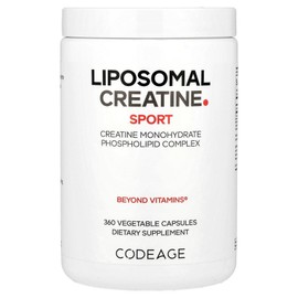 Codeage Codeage Sports Liposomal Creatine 360 ​​Vegetable Capsules 625mg per capsule Exercise Supplement, 1 / Codeage 코드에이지 스포츠 리포솜 크레아틴 360 식물성 캡슐 캡슐당 625mg 운동보충제, 1
