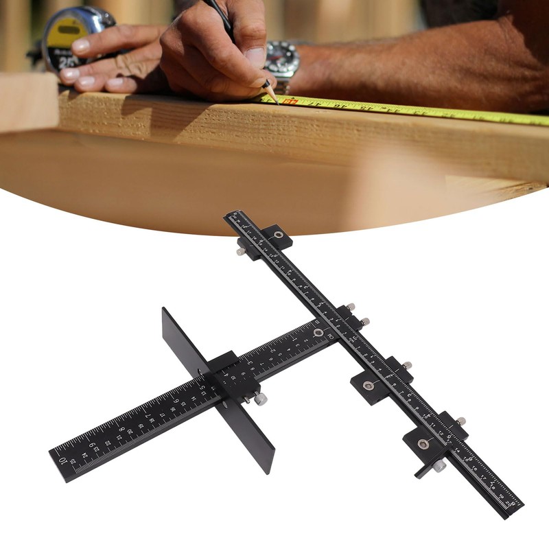 NDNCZDHC Cabinet Hardware Jig Aluminum Cabinet Handle Jig Accurate Measure