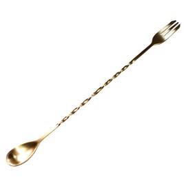 HAYATE Brand, 4 Colors to Choose from, Bar Spoon, Muddler, Stainless Steel, Stylish, Professional, Long, Long Bar Spoon, Gold, 12.6 inches (32 cm)