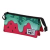Oh My Pop! Melty Melon Triple Pencil Case, Green, 23