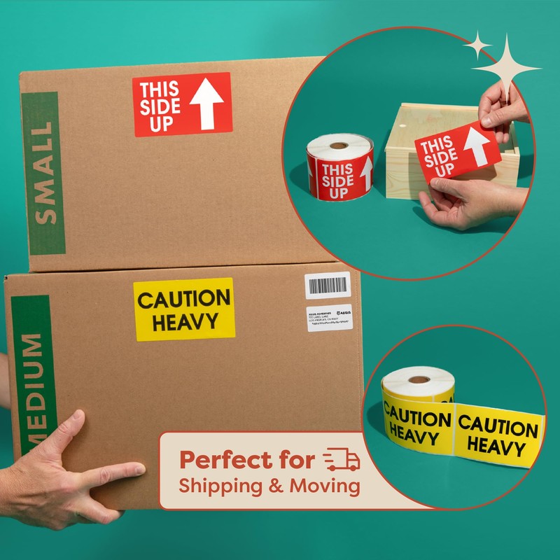 Aegis Adhesives - 3" X 5" This Side Up Arrow