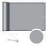 COOL AREA Balcony Privacy Screen, HDPE UV Protection, Slightly Transparent,