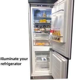 hekmazon KEI D28X KEL 2816X Refrigerator Bulb 3W KEI D28M KEL 2815 Replacement for Frigidaire Freezer Led Light 3.8W 40W Halogen Equivalent E17 500lm Daylight White Pack of 1