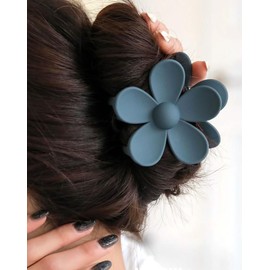 4 WOODLAND DAISY Hair CLAW CLIPS -HAIR TIES, Ponytail HAIR BOBBLES, Hair BANDS, Large CLAW CLIPS (4 WOODLAND)