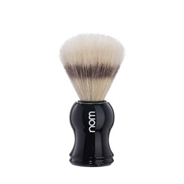 Nom - Shaving Brush - Gustav Series - Pure Bristle - Plastic Black
