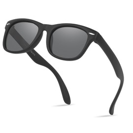 Nlieanuc Kids Sunglasses for Boys Girls Polarised Toddler Sunglasses for Children Age 3-10 Sun Shades with UV Protection Flexible Rubber Frame